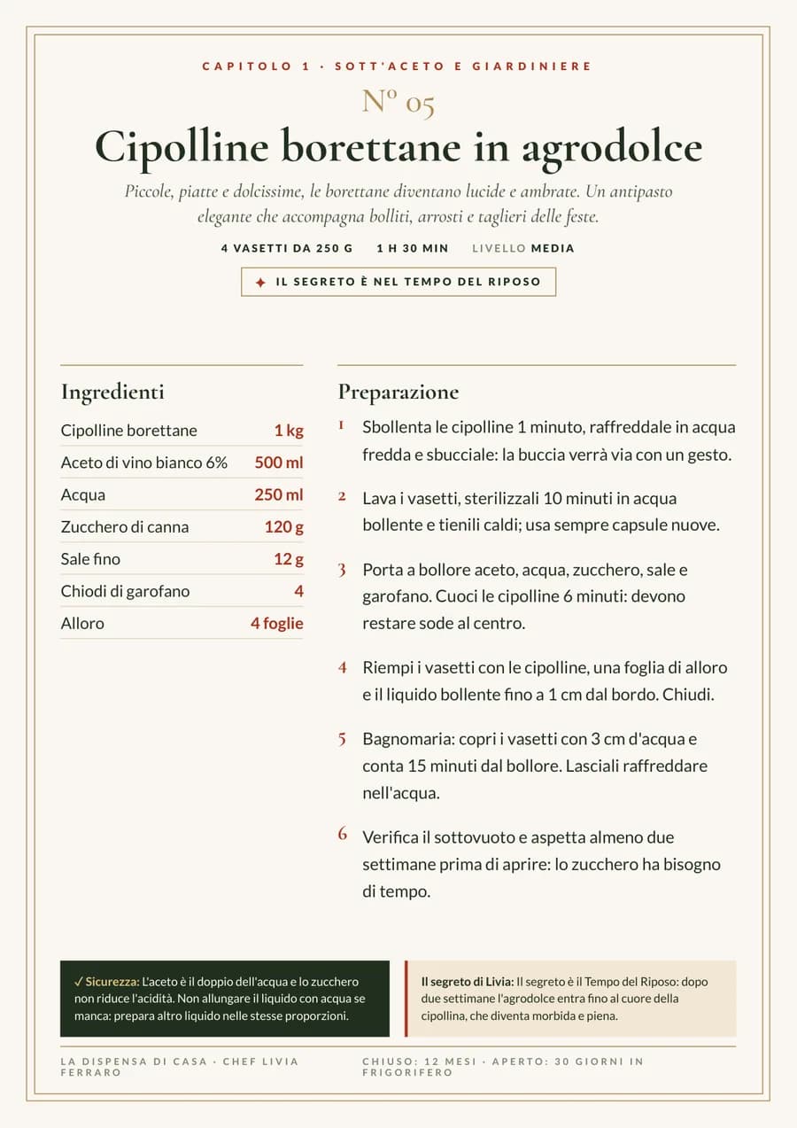 Cipolline borettane in agrodolce