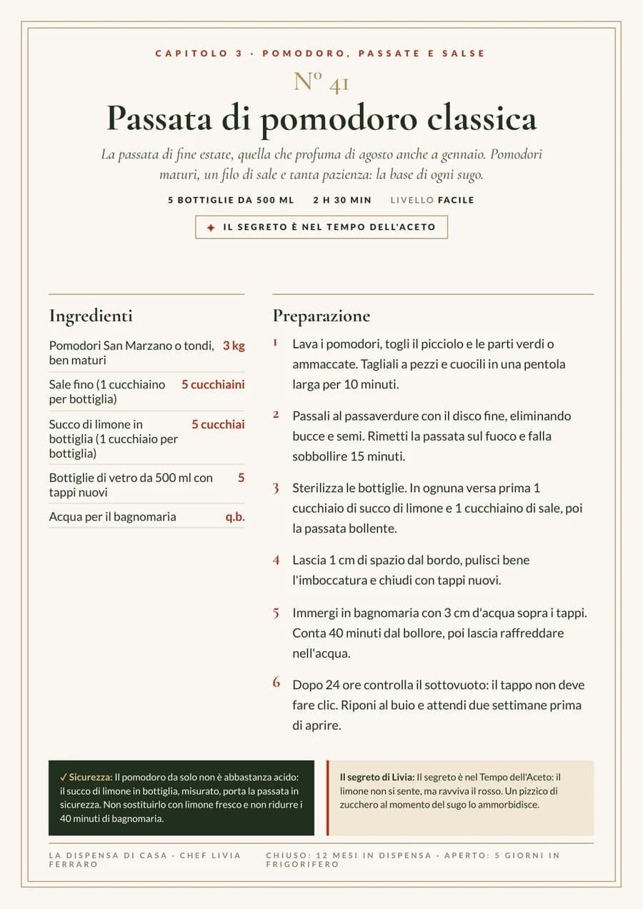 Passata di pomodoro classica
